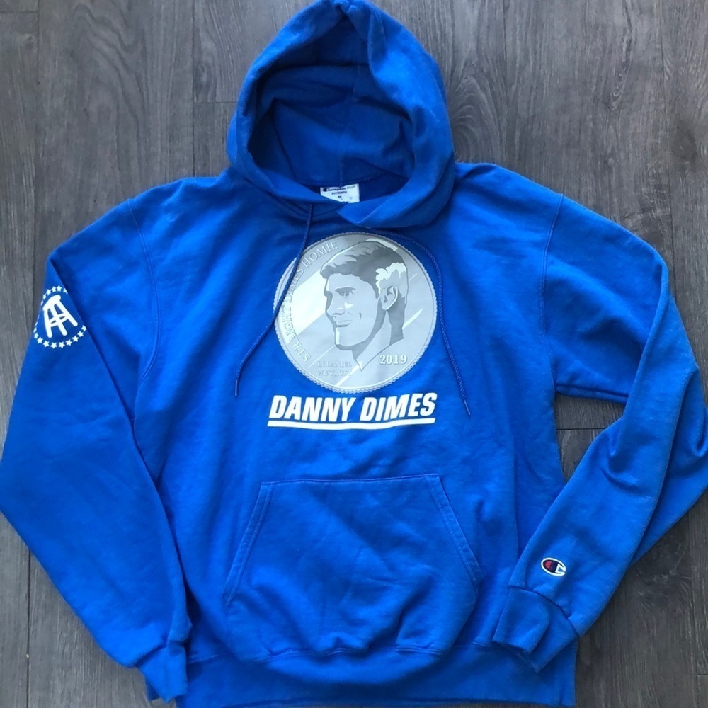 2 for $25 Champion DANNY DIMES 2019 blue Hoodie size medium